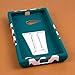 Nokia Lumia 730 / Lumia 735 Case, MPERO Impact X Series Dual Layered Tough Durable Shock Absorbing Silicone Polycarbonate Hybrid Kickstand Case for Lumia 730 / Lumia 735 - Teal Chevron