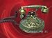 1930 French Versailles Riviera Ornate Brass Desk Phone