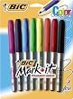 BIC Mark-It Color Collection Permanent Marker, Fine Point, Assorted Colors, 48 Markers