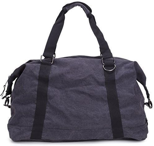 EGOOO Casual Canvas Travel Backpacks or Duffel Bags (Large, black)