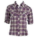 Soul Cal Brushed Checked Shirt - Purple - Womens