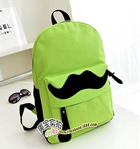 Women's Beard Canvas Cute Rucksack Satchel Travel Bag Schoolbag Backpack