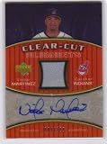 2007 Upper Deck Elements Clear Cut Elements Gold VM Victor Martinez - Cleveland Indians ( Autographed - Piece of Authentic Jersey - Serial #'d to 199 - Baseball Cards)