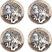 SIBERIAN HUSKIES Husky Dogs Set 4 Stone COASTERS New!