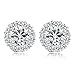 Bamoer Cubic Zirconia Flower Design 3/8
