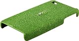 100% Genuine Stingray Leather iPhone 4 / 4S Case - Jade Green