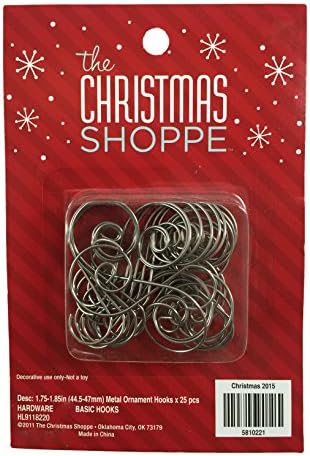 Decorative Scroll Metal Ornament Hooks, Set of 3 Packs (Brushed Silver)