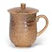 Japanese Mug with Lid, Iga Oribe