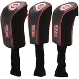 MLB McArthur Cincinnati Reds 3-Pack Golf Club Headcovers - Black