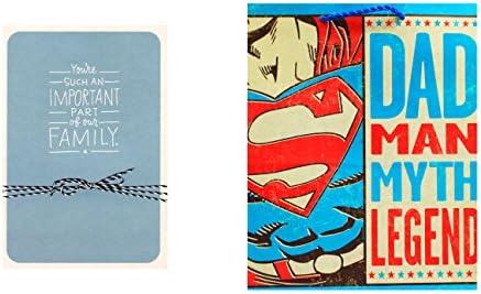Hallmark Fathers Day Card "You're Such an Important Part of our Family" &amp; Gift Bag