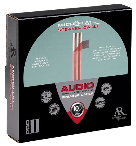 Acoustic Research PR392 Pro II Series 800-Watt Microflat Speaker Cable (100ft)