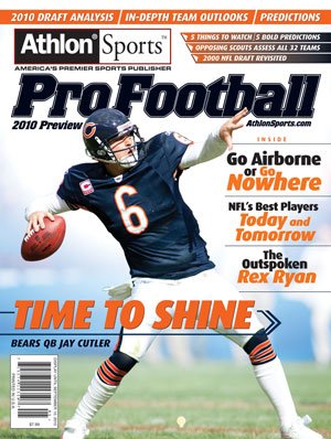 Jay Cutler unsigned Chicago Bears Athlon Sports 2010 NFL Pro Football Preview Magazine