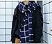 XY Fancy Unisex Fashion Long Shawl Big Grid Warm Lattice Large Scarf Navy Blue