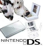 Picture Of Nintendo DS Lite Silver + Nintendogs Dalmatian Game & Free Crystal Protector Accessory Pack