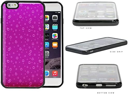 Sparklilng Pink Drink Bubbles Rubber Silicone TPU Cell Phone Case Apple iPhone 6 Plus