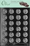 Cybrtrayd F023 Bite Size Roses Chocolate Candy Mold with Exclusive Cybrtrayd Copyrighted Chocolate Molding Instructions