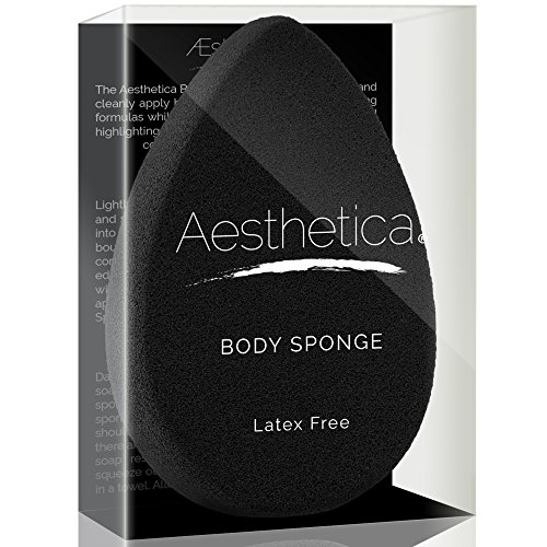 Aesthetica Body Sponge - Large Beauty Sponge Blender for Body Cosmetics, Bronzers and Tanning Formulas - Latex Free