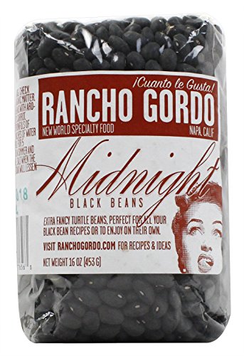 Rancho Gordo Heirloom Beans - Midnight Black Bean, 16 Ounces