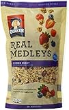 Quaker Real Medleys Granola, Summer Berry,10 Ounce (Pack of 6)