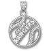 Texas Rangers MLB Pierced Baseball Pendant (Silver)