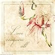 Florals...Love Conquers All, Motivational Poster
