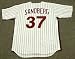 RYNE SANDBERG Philadelphia Phillies 1981 Majestic Cooperstown Throwback Home Baseball Jersey, XL