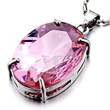 Classic Pink Oval Crystal Pendant 510omUhOY0L. SL160 Classic Pink Oval Crystal Pendant