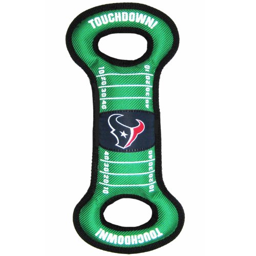 Detail image Pets First Houston Texans Pet Field Squeak Tug Toy