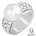 Mikimoto! Luxurious Ring 3.40ctw Clean G/VS Diamonds and 12mm South Sea Pearl Made of 18K Gold