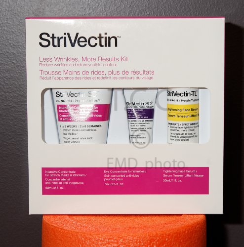 Strivectin Less Wrinkles More Results Kit-SD Cream, Eye, TL Serum
