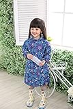 レインコート レインウェア キッズ 子供用 レインポンチョ抗菌 無臭 軽量 専用ポーチ付 リュックサックにも対応 全2色 (L, ブルー)