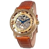 Stuhrling Original Men’s 165B2.3335K31 Winchester 44 Automatic Skeleton Rosetone Dial Watch