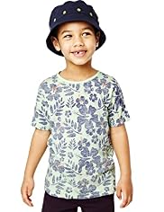Pure Cotton Hawaiian Print T-Shirt