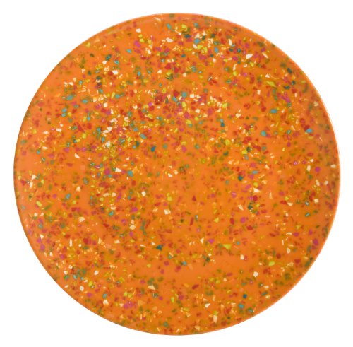 Zak! Designs Confetti Dinner Plates (Set of 6), Durable and BPA-free Melamine, 11