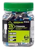 Greenlee XFC-6Q-50 Weatherproof Compression F-Style Connectors, RG6 Quad, 50-Pack