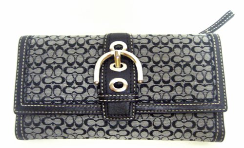 Buy Coach Soho Minisignature Checkbook Wallet 41691 now!
