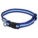 Animal Planet Quick Snap Cushy Pet Collar 3/4-in Medium (13-in to 20-in) Blue / Light Blue