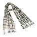 100% Viscose Cross Stripes Swing Vine Flower Imprint Tassels Ends Long Scarf Shawl - Various Colors