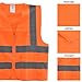 Neiko 53968A High Visibility SAFETY Vest with 2 Pockets, ANSI/ISEA Standard, Color Neon, Size XL, X-Large, Orange