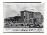 Historic Print (S): New terminal depot at Philadelphia. Reading railroad system