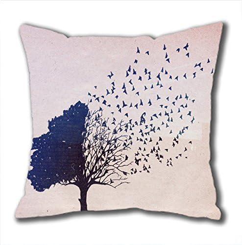 Decorative Throw Pillowcase Pillow Covers, Customized Original Painting Tree Throw Pillowcase Cushion Cover