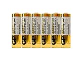 Six AA Alkaline Batteries for Streamlight HAZ-LO, Task-Light, and Twin-Task Flashlights