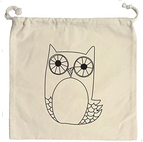 Owl printed, Big grap pouch bag(w-30cm), cosmetics string pouch,LOGO possible