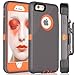 iPhone 6 Case, Fogeek® PC + TPU Combo Protective Case for iPhone 6/6S w/ 360 Degree Rotary Belt Clip & Kickstand(Grey/Orange)