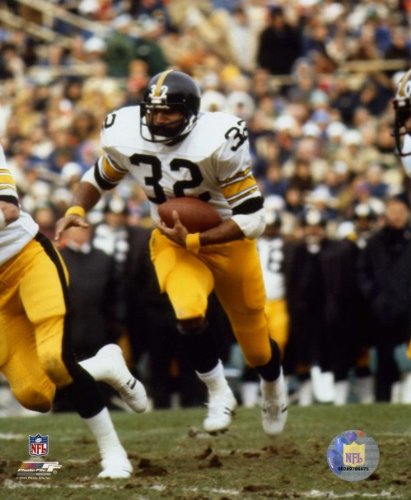 Franco Harris Pittsburgh Steelers 8x10 Photo (White Jersey with Ball)