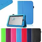 FINTIE (Blue) Slim Fit Folio Case for Barnes & Noble Nook HD 7 inch Tablet (Support Auto Sleep/Wake Function) - Multiple Color Options