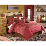 Croscill Home Chimayo King Comforter Set, Spice