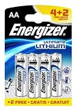 Energizer Ultimate Battery Lithium LR06 1.5V AA [Pack 6 For 4]