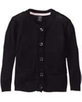 U.S. Polo Assn. Little Girls' Long Sleeve Crew Neck Classic Cardigan Sweater