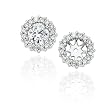 14K White Gold 1/2 ct. Diamond Earring Jackets